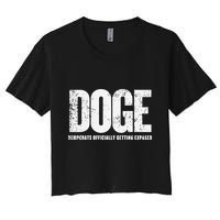 Doge Democrats Ly Getting Exposed Women's Crop Top Tee