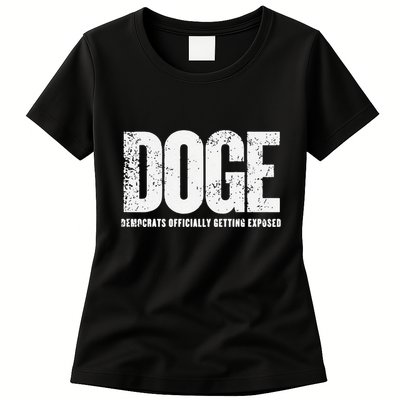 Doge Democrats Ly Getting Exposed Womens T-Shirt
