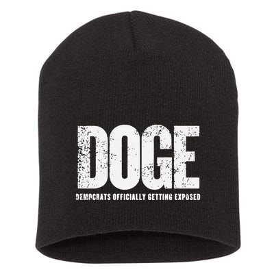 Doge Democrats Ly Getting Exposed Short Acrylic Beanie