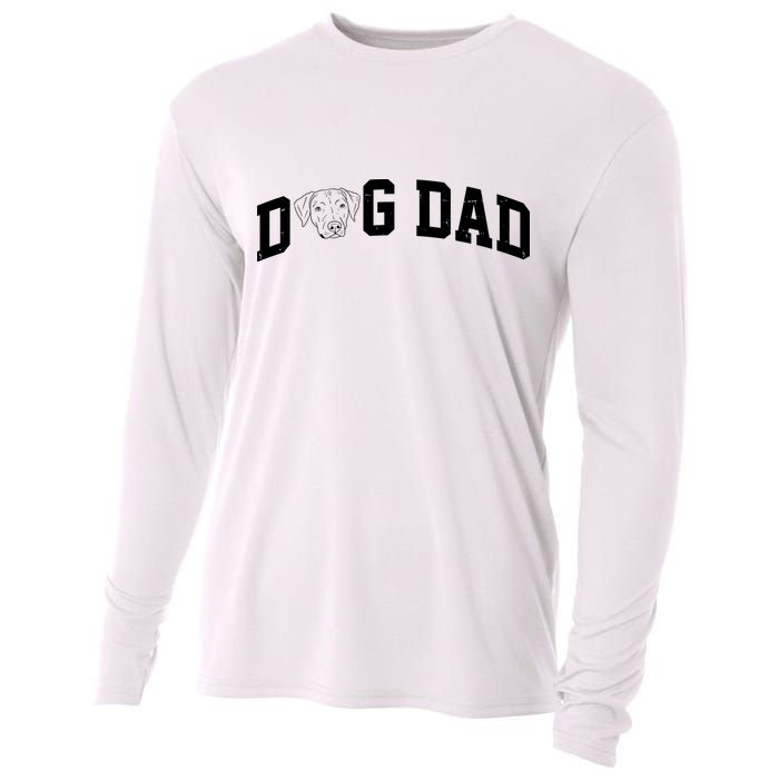 Dad Dog Labrador Dad Cooling Performance Long Sleeve Crew