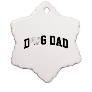 Dad Dog Labrador Dad Ceramic Star Ornament