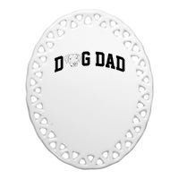 Dad Dog Labrador Dad Ceramic Oval Ornament