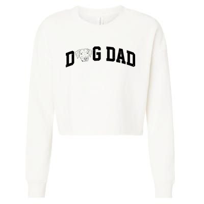 Dad Dog Labrador Dad Cropped Pullover Crew