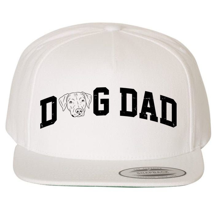 Dad Dog Labrador Dad Wool Snapback Cap