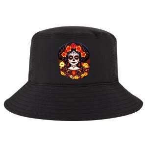 Dia De Los Muertos Day Of The Dead Sugar Skull La Catrina Cool Comfort Performance Bucket Hat