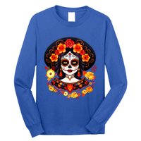 Dia De Los Muertos Day Of The Dead Sugar Skull La Catrina Long Sleeve Shirt