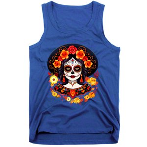 Dia De Los Muertos Day Of The Dead Sugar Skull La Catrina Tank Top