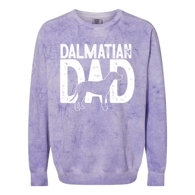 Dalmatian Dog Lover Funny Cute Puppy Dad Father Gift Colorblast Crewneck Sweatshirt