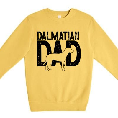 Dalmatian Dog Lover Funny Cute Puppy Dad Father Gift Premium Crewneck Sweatshirt