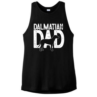 Dalmatian Dog Lover Funny Cute Puppy Dad Father Gift Ladies PosiCharge Tri-Blend Wicking Tank