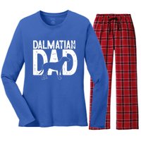 Dalmatian Dog Lover Funny Cute Puppy Dad Father Gift Women's Long Sleeve Flannel Pajama Set 