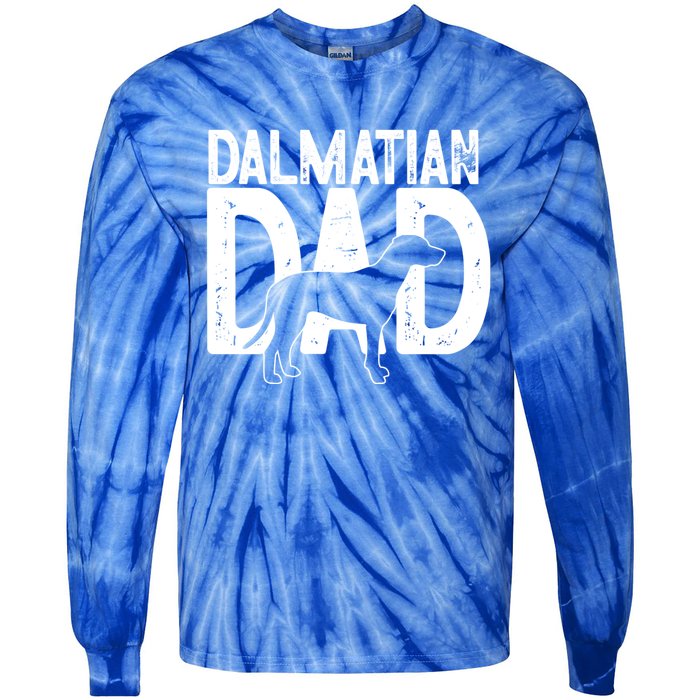 Dalmatian Dog Lover Funny Cute Puppy Dad Father Gift Tie-Dye Long Sleeve Shirt