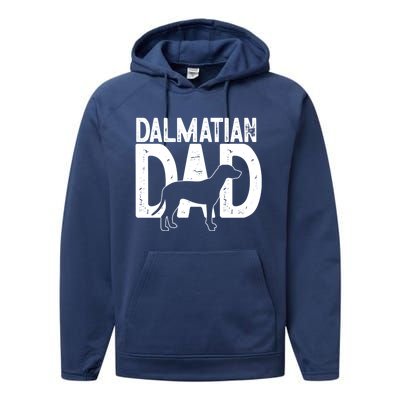 Dalmatian Dog Lover Funny Cute Puppy Dad Father Gift Performance Fleece Hoodie