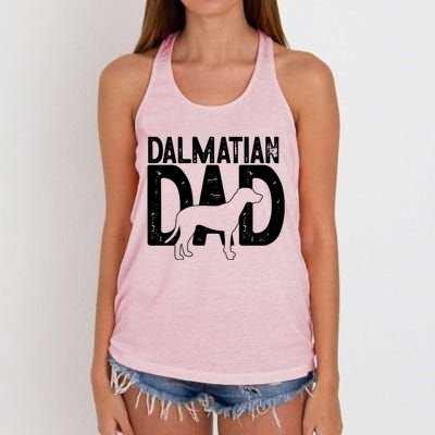 Dalmatian Dog Lover Funny Cute Puppy Dad Father Gift Women's Knotted Racerback Tank