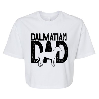 Dalmatian Dog Lover Funny Cute Puppy Dad Father Gift Bella+Canvas Jersey Crop Tee