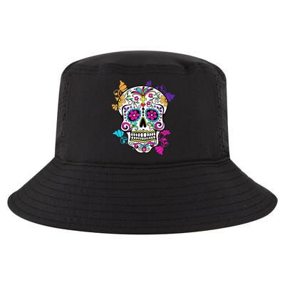 Dia De Los Muertos Sugar Skull Cool Comfort Performance Bucket Hat