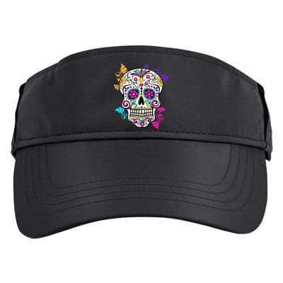 Dia De Los Muertos Sugar Skull Adult Drive Performance Visor