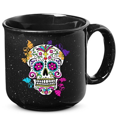Dia De Los Muertos Sugar Skull 15oz Campfire Ceramic Mug