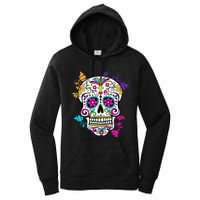 Dia De Los Muertos Sugar Skull Women's Pullover Hoodie