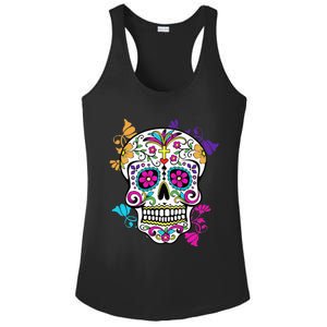 Dia De Los Muertos Sugar Skull Ladies PosiCharge Competitor Racerback Tank