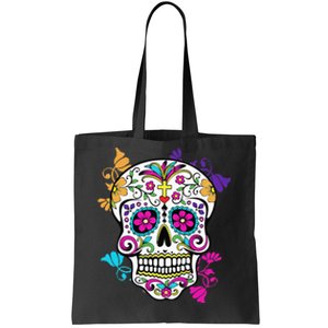 Dia De Los Muertos Sugar Skull Tote Bag