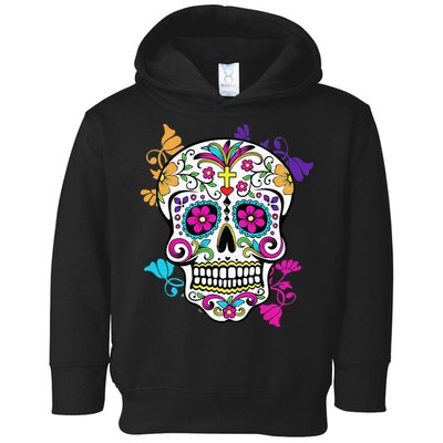 Dia De Los Muertos Sugar Skull Toddler Hoodie