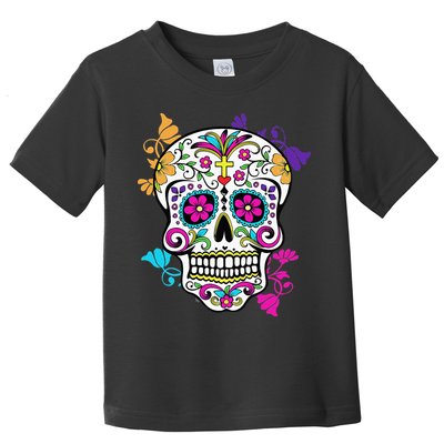 Dia De Los Muertos Sugar Skull Toddler T-Shirt