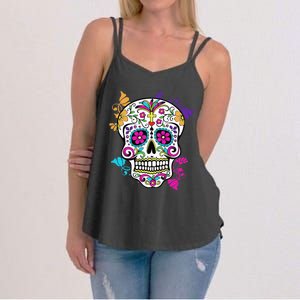 Dia De Los Muertos Sugar Skull Women's Strappy Tank