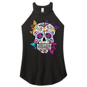 Dia De Los Muertos Sugar Skull Women's Perfect Tri Rocker Tank