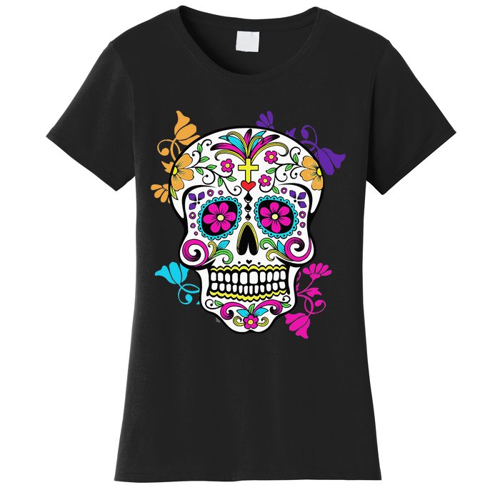 Dia De Los Muertos Sugar Skull Women's T-Shirt