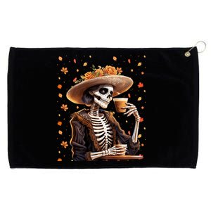 Dia De Los Muertos La Catrina Day Of The Dead Sugar Skull Grommeted Golf Towel