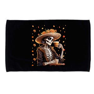 Dia De Los Muertos La Catrina Day Of The Dead Sugar Skull Microfiber Hand Towel