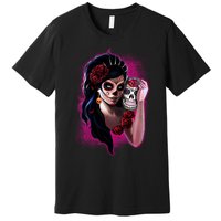 DíA De Los Muertos La Catrina Day Of The Dead Sugar Skull Premium T-Shirt