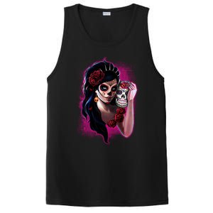 DíA De Los Muertos La Catrina Day Of The Dead Sugar Skull PosiCharge Competitor Tank