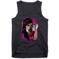 DíA De Los Muertos La Catrina Day Of The Dead Sugar Skull Tank Top