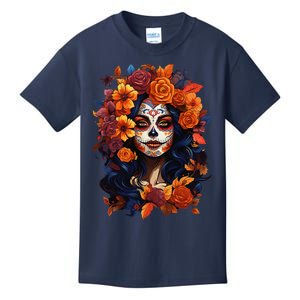 Dia De Los Muertos Mexican Sugar Skull Day Of The Dead Women Kids T-Shirt