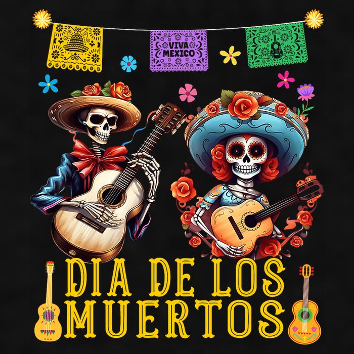 Dia De Los Muertos Costume Day Of The Dead Skeleton Dancing Ladies PosiCharge Tri-Blend Wicking Tank