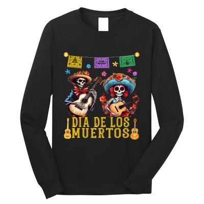 Dia De Los Muertos Costume Day Of The Dead Skeleton Dancing Long Sleeve Shirt