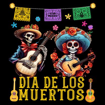 Dia De Los Muertos Costume Day Of The Dead Skeleton Dancing T-Shirt