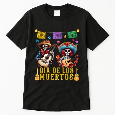 Dia De Los Muertos Costume Day Of The Dead Skeleton Dancing Tall T-Shirt
