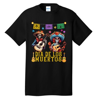 Dia De Los Muertos Costume Day Of The Dead Skeleton Dancing Tall T-Shirt