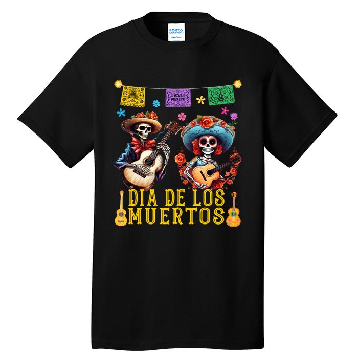 Dia De Los Muertos Costume Day Of The Dead Skeleton Dancing Tall T-Shirt