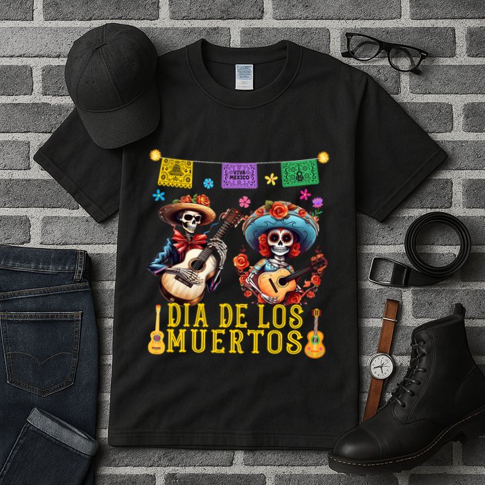 Dia De Los Muertos Costume Day Of The Dead Skeleton Dancing Tall T-Shirt