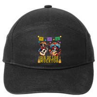 Dia De Los Muertos Costume Day Of The Dead Skeleton Dancing 7-Panel Snapback Hat