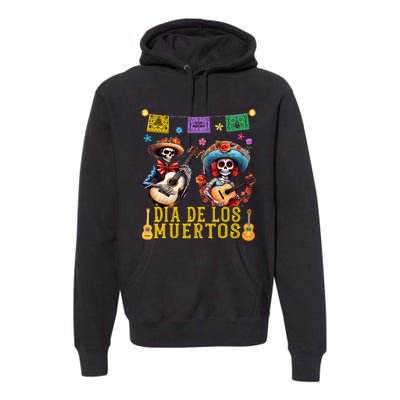 Dia De Los Muertos Costume Day Of The Dead Skeleton Dancing Premium Hoodie