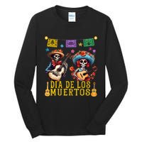 Dia De Los Muertos Costume Day Of The Dead Skeleton Dancing Tall Long Sleeve T-Shirt