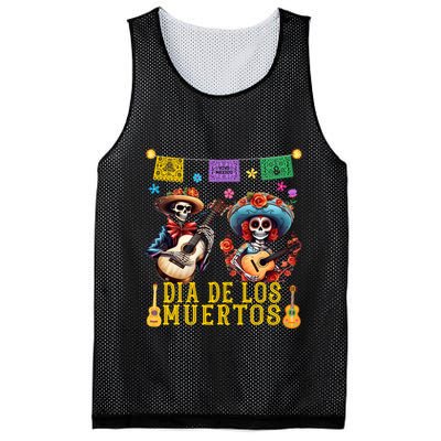 Dia De Los Muertos Costume Day Of The Dead Skeleton Dancing Mesh Reversible Basketball Jersey Tank