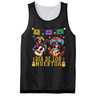 Dia De Los Muertos Costume Day Of The Dead Skeleton Dancing Mesh Reversible Basketball Jersey Tank