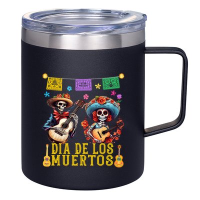 Dia De Los Muertos Costume Day Of The Dead Skeleton Dancing 12oz Stainless Steel Coffee Mug