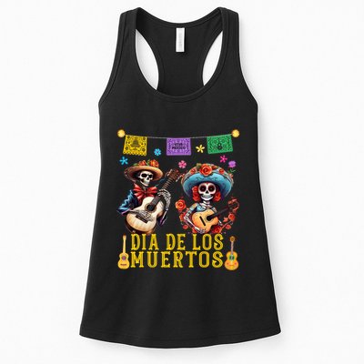 Dia De Los Muertos Costume Day Of The Dead Skeleton Dancing Womens Tank Top